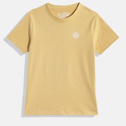 METRO KIDS COMPANY Boys Brand Logo Printed Slim Fit Cotton T-shirt-image-66