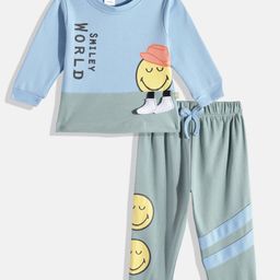 Moms Love Boys Pure Cotton Conversational Printed T-shirt and Joggers-image-87