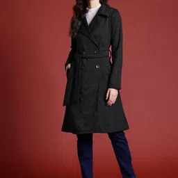Alsace Lorraine Paris Fleece Wrap Coat With Belt-image-76