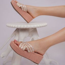 Shezone Women Wedge Heel Sandals with Laser Cuts-50