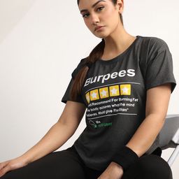CHKOKKO Typography Printed Drop-Shoulder Sleeves Dry Fit Sports T-shirt-image-21