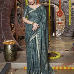 MIRCHI FASHION Geometric Printed Zari Saree-57