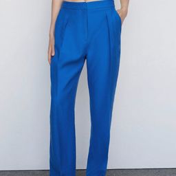 MANGO Women Pleated Trousers-image-68