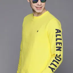 Allen Solly Men Yellow Sweatshirt-picture-13