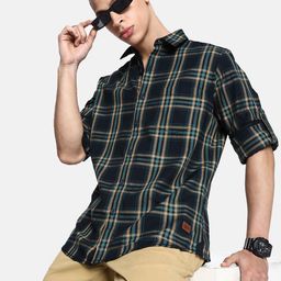 The Roadster Life Co. Tartan Checked Pure Cotton Casual Shirt-picture-35