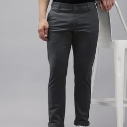 Arrow Men Bronson Slim Fit Low-Rise Trousers-picture-18