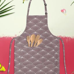 ArtzFolio Brown & White Printed Cotton Aprons-image-85