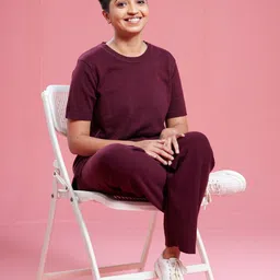 Blissclub At Ease Cotton Knit Half Sleeve Top-picture-45
