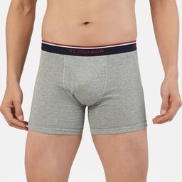 U.S. Polo Assn. Men Grey Solid Cotton Trunk I667-003-P1-image-49
