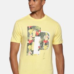 bollti Tropical Printed Round Neck Cotton T-shirt-image-41