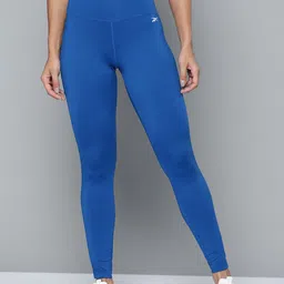 Reebok Women Blue Training or Gym Core Knitted Speedwick Technology Tights-picture-17