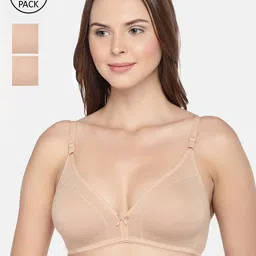Inner Sense Nude Solid Set of 3 Organic Cotton Sustainable Everyday Bra ISB099-picture-15
