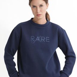RAREISM Brand Logo Printed Cotton Sweatshirt-image-91