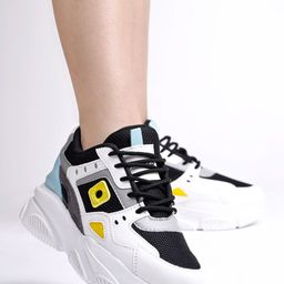 Shoetopia Women Colourblocked Lace-Ups Sneakers-image-93