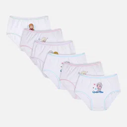 Bodycare Girls Pack Of 6 Assorted Frozen Printed Basic Briefs KIA942-PK004-image-74