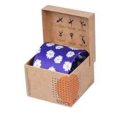 Tossido Men Purple & White Printed Necktie-image-95