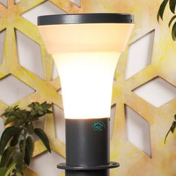 MFD HOME FURNISHING Grey & Transparent Solid Contemporary Outdoor Lamp-12