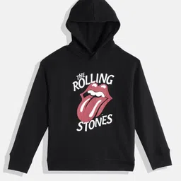 Mango Kids Boys Printed Sustainable Cotton Hooded Sweatshirt-image-18