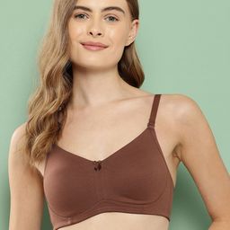 Leading Lady Brown Pure Cotton Bra Non Padded-50