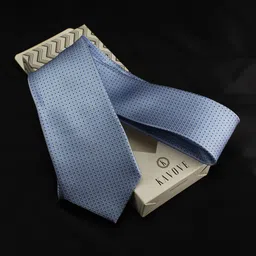kavove KOVOVE Men Blue & Black Woven Design Broad Neck Tie-picture-24