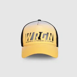 WROGN Unisex Yellow & Black Printed Baseball Cap-image-56