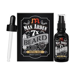 Man Arden Pack Of 2 7X Beard Oil Royal Oud 30ml-1