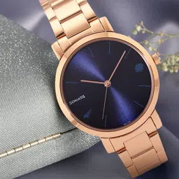 Sonata Women Blue Bracelet Style Analogue Watch NN8164WM01-20