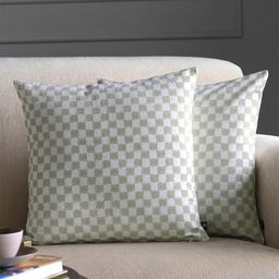 GM Beige & White Geometric Square Cushion Covers-image-48