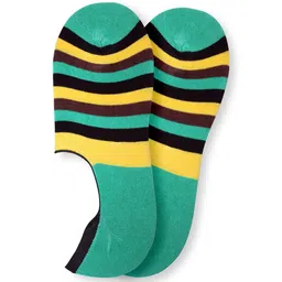 Man Arden Men The Jade Jordon Green & Yellow Striped Shoe Liners-32