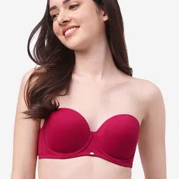 SOIE Medium Coverage Padded Wired Multiway Strapless Bra with Detachable Straps-1