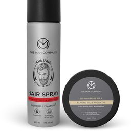 THE MAN COMPANY Hair Styling Wax & Spray Combo-34
