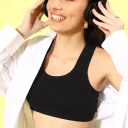 DressBerry Black Bra Full Coverage-37