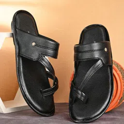 Azzaro Black Men Black & White Thong Flip-Flops-40