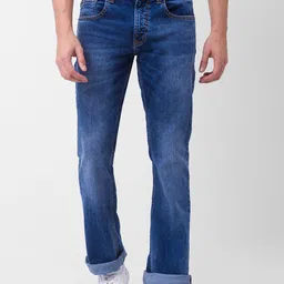 SPYKAR Men Bootcut Light Fade Stretchable Jeans-picture-17