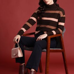 all about you Women Acrylic Striped Pullover-image-52
