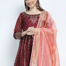 Vishudh Ethnic Motifs Printed A-Line Maxi Dress-picture-26