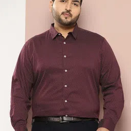 Thomas Scott Plus Size Premium Printed Pure Cotton Formal Shirt-picture-47