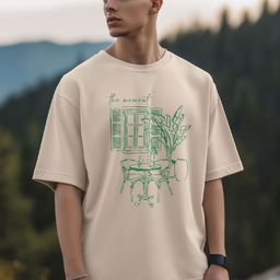 NOBERO Men Graphic Printed Round Neck Cotton Oversized T-shirt-picture-28