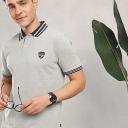 Nautica Men Logo Embroiderd Polo Collor T-Shirt-image-60