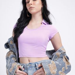 glitchez Back To Basics Crop Fitted Top-image-7
