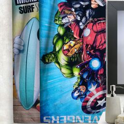 Disney Kids Set Of 2 Marvel Heroes Print 350GSM Cotton Bath Towels-2