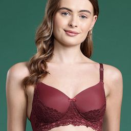 DressBerry Solid Lace Full Coverage Lightly Padded Bra-53