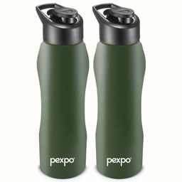Pexpo Green 2 Pieces Stainless Steel Water Bottles 1L Each-image-42