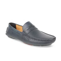 Carlton London Men Navy Blue Loafers-image-9