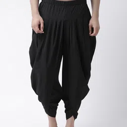 KISAH Men Black Solid Dhoti Pants-picture-55
