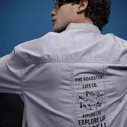 The Roadster Life Co. Typography Printed Relaxed Fit Casual Shirt-image-89