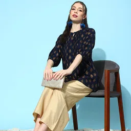 Libas Flared Ethnic Palazzos-image-4