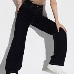 SHOWOFF Women Comfort Wide Leg Stretchable Jeans-picture-6