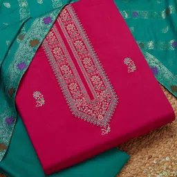 Soch Floral Embroidered Unstitched Dress Material-image-91