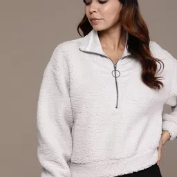 The Roadster Lifestyle Co. Half-Zipper Sherpa Sweatshirt-picture-56